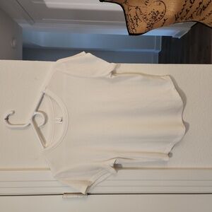 Classic White Women's Crop Top